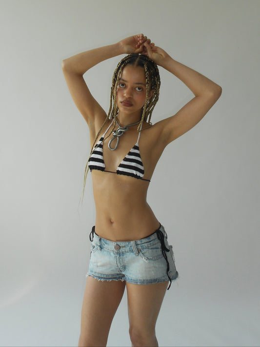 Stripey Crochet Bikini