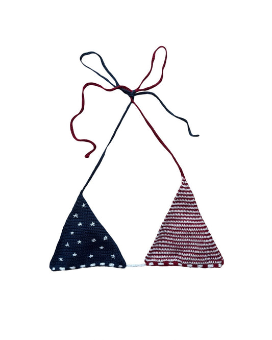 Stars and Stripes Bikini Top